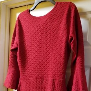 Diva Red knit dress.